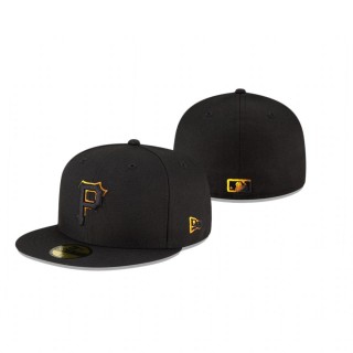 Pirates Color Dim Black 59FIFTY Fitted Cap