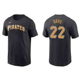 Henry Davis Pirates Black Name & Number T-Shirt