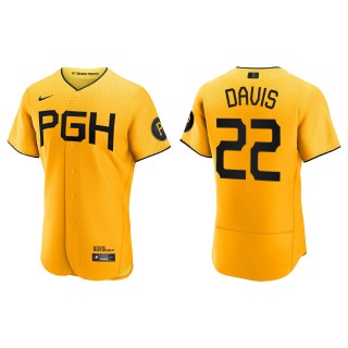 Henry Davis Pirates Gold City Connect Authentic Jersey