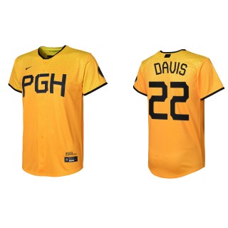 Youth Henry Davis Pirates Gold City Connect Replica Jersey