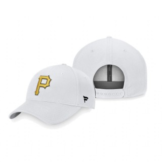 Pittsburgh Pirates White Iconic Snapback Hat