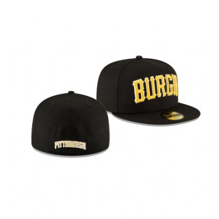 Pirates Black Ligature 59FIFTY Fitted Hat