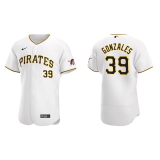 Nick Gonzales Pirates White Authentic Home Jersey