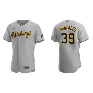 Nick Gonzales Pirates Gray Authentic Road Jersey