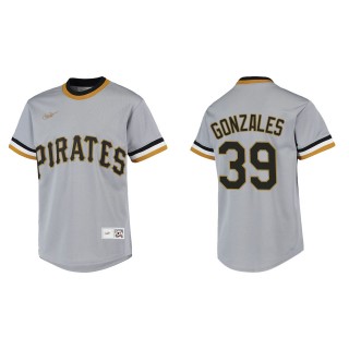 Youth Nick Gonzales Pirates Gray Cooperstown Collection Jersey