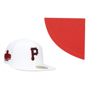 Pittsburgh Pirates White Red Undervisor 1971 World Series Patch 59FIFTY Hat