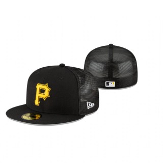Pirates Black Replica Mesh Back 59FIFTY Hat