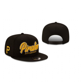 Pittsburgh Pirates Black Slab 9Fifty Snapback Hat