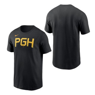 Pittsburgh Pirates Black City Connect Wordmark T-Shirt