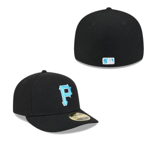Pittsburgh Pirates Black 2024 Father's Day Low Profile 59FIFTY Fitted Hat
