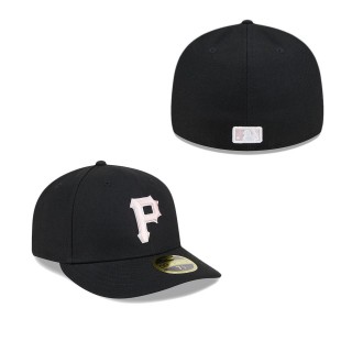 Pittsburgh Pirates Black 2024 Mother's Day Low Profile 59FIFTY Fitted Hat