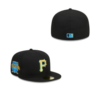 Pittsburgh Pirates Black 2023 MLB Father's Day On-Field 59FIFTY Fitted Hat