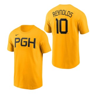 Pittsburgh Pirates Bryan Reynolds Gold City Connect Name & Number T-Shirt