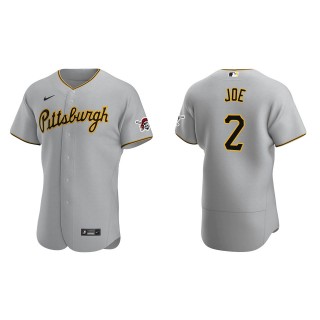 Pittsburgh Pirates Connor Joe Gray Authentic Road Jersey