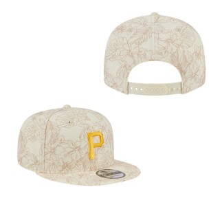Pittsburgh Pirates Cream Spring Training Leaf 9FIFTY Snapback Hat