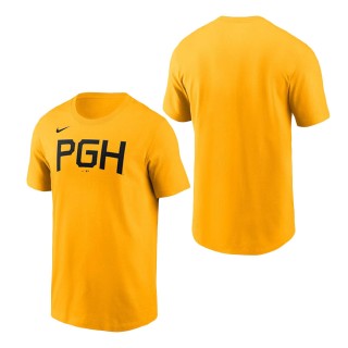 Pittsburgh Pirates Gold City Connect Wordmark T-Shirt
