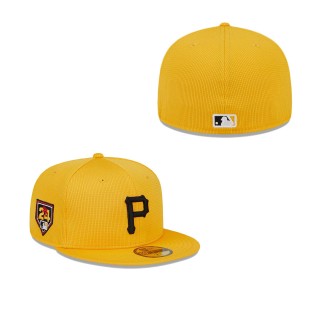Pittsburgh Pirates Gold 2024 Spring Training 59FIFTY Fitted Hat