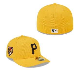Pittsburgh Pirates Gold 2024 Spring Training Low Profile 59FIFTY Fitted Hat