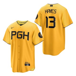 Pittsburgh Pirates Ke'Bryan Hayes Gold City Connect Replica Player Jersey