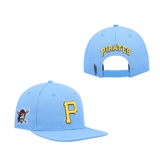 Men's Pittsburgh Pirates Light Blue Classic Wool Snapback Hat