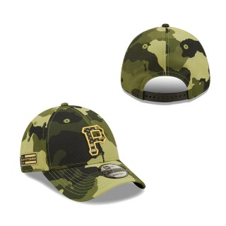 Pittsburgh Pirates New Era Camo 2022 Armed Forces Day 9FORTY Snapback Adjustable Hat