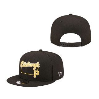 Pittsburgh Pirates State 9FIFTY Snapback Hat Black