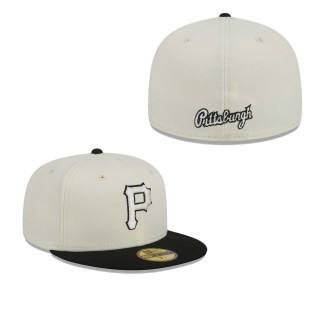 Pittsburgh Pirates Stone Black Chrome 59FIFTY Fitted Hat