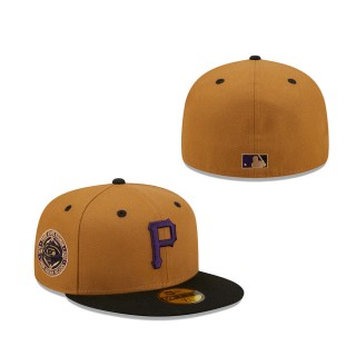 Pittsburgh Pirates Three Rivers Stadium Three Golden Decades Cooperstown Collection Purple Undervisor Fitted Hat