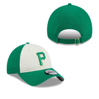 Pittsburgh Pirates White Green 2024 St. Patrick's Day 9TWENTY Adjustable Hat