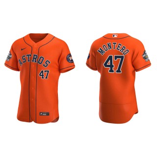 Rafael Montero Houston Astros Orange 2022 World Series Alternate Authentic Jersey