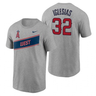 Raisel Iglesias Angels 2021 Little League Classic Gray T-Shirt