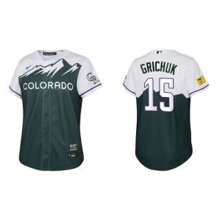 Randal Grichuk Youth Colorado Rockies Green 2022 City Connect Replica Jersey