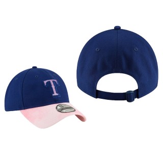 Texas Rangers Royal Pink 2019 Mother's Day 9TWENTY Adjustable Team Glisten Hat