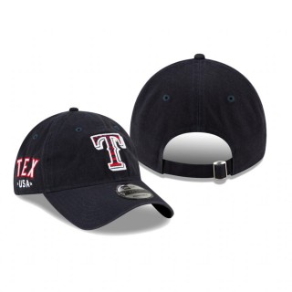 Texas Rangers Navy 4th of July 9TWENTY Adjustable Hat