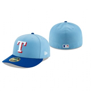 Rangers Authentic Collection Light Blue Royal 2020 Alternate Low Profile 59FIFTY Hat