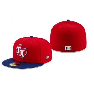 Rangers Authentic Collection Red Royal 2020 Alternate 59FIFTY Fitted Hat