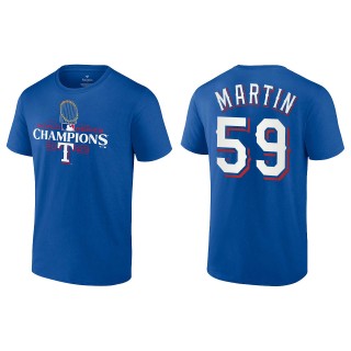 Rangers Brett Martin Royal 2023 World Series Champions T-Shirt