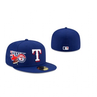 Rangers City Patch Royal 59Fifty Fitted Cap