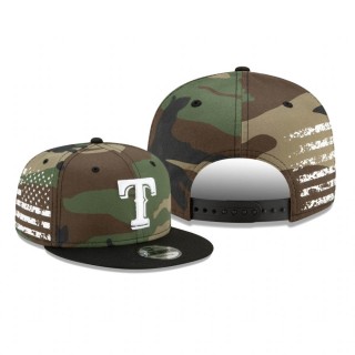 Texas Rangers Camo Flag Fade 9FIFTY Snapback Hat