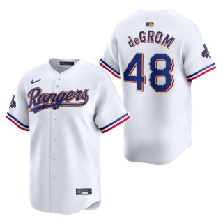 Texas Rangers Jacob deGrom White 2024 Gold Collection Limited Player Jersey