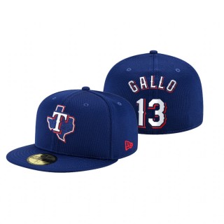 Rangers Joey Gallo Royal 2021 Clubhouse Hat