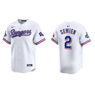 Rangers Marcus Semien White 2023 World Series Champions Limited Jersey