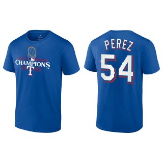 Rangers Martin Perez Royal 2023 World Series Champions T-Shirt