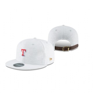 Texas Rangers Gray Micro Stitch 9Fifty Snapback Hat