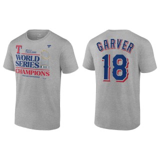 Rangers Mitch Garver Gray 2023 World Series Champions T-Shirt