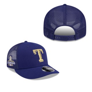 Texas Rangers Royal 2024 Gold Collection Low Profile 9FIFTY Snapback Hat