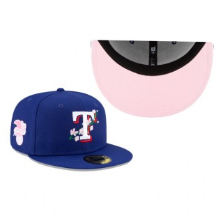 Rangers Royal Side Patch Bloom 59FIFTY Fitted Hat