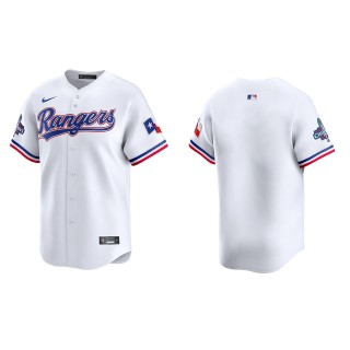 Rangers White 2023 World Series Champions Limited Jersey