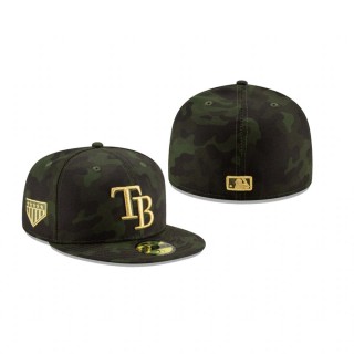 Tampa Bay Rays 2019 Armed Forces Day 59FIFTY Fitted On-Field Hat