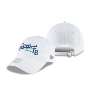 Tampa Bay Rays White 2020 American League Champions 9FORTY Adjustable Hat